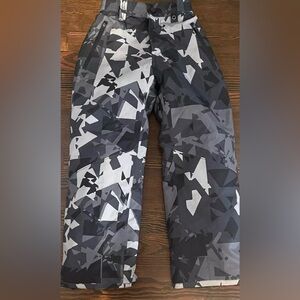 Under Armour Coldgear Geometric Pattern Snow Ski Pants Boys Youth Large 🩶